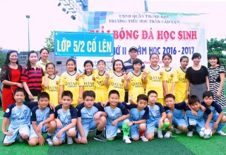 Tổ chức ” Giải bóng đá học sinh lần thứ II” năm học 2016- 2017
