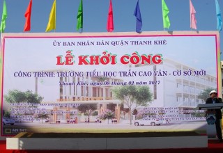 Khởi công xây dựng trường Tiểu học Trần Cao Vân – Cơ sở mới