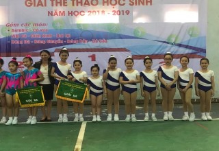 Tham gia giải Aerobic cấp Quận nhà trường đạt giải ba Tham gia giải Aerobic cấp Quận nhà trường đạt giải ba